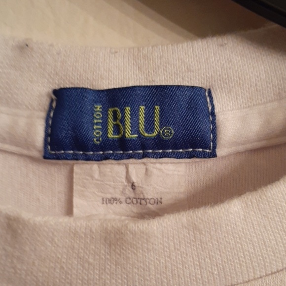 Cotton blu size 6 shirt - Picture 3 of 5